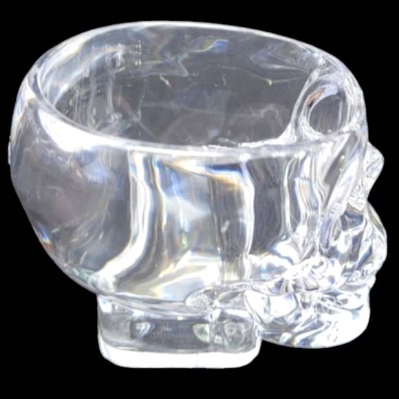 NEW 4"CRYSTAL HEAD" VODKA SKULL PLASTIC SHOT GLASSES - Picture 4 of 8